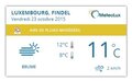 Nouveau Widget MeteoLux