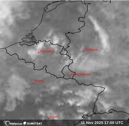 Wiedergabe von Satellitenbildern im Infrarotbereich