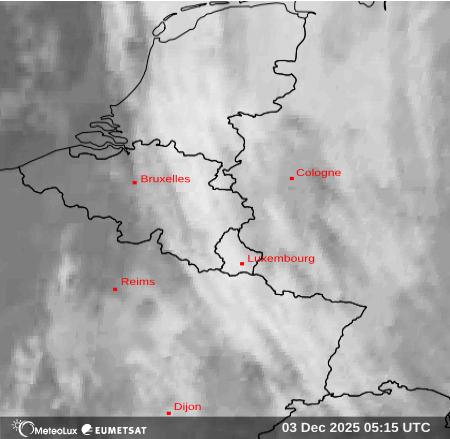 Wiedergabe von Satellitenbildern im Infrarotbereich