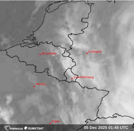 Wiedergabe von Satellitenbildern im Infrarotbereich