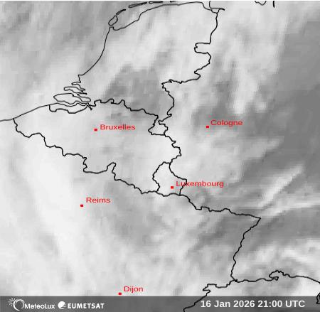Wiedergabe von Satellitenbildern im Infrarotbereich