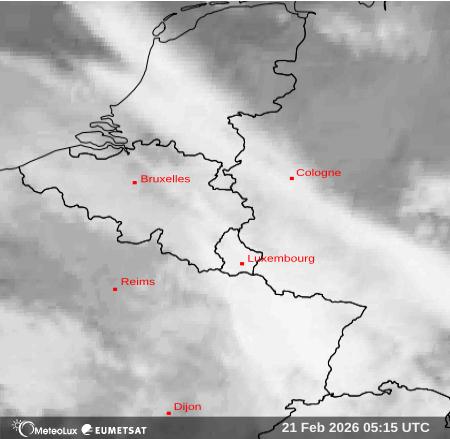 Wiedergabe von Satellitenbildern im Infrarotbereich