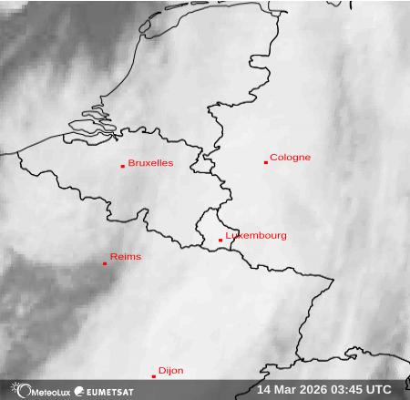 Wiedergabe von Satellitenbildern im Infrarotbereich