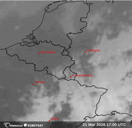Wiedergabe von Satellitenbildern im Infrarotbereich
