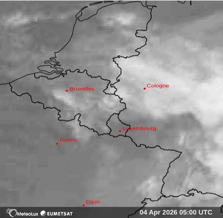 Wiedergabe von Satellitenbildern im Infrarotbereich