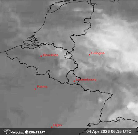 Wiedergabe von Satellitenbildern im Infrarotbereich