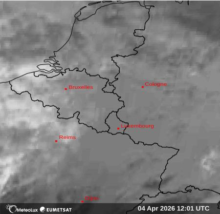 Wiedergabe von Satellitenbildern im Infrarotbereich