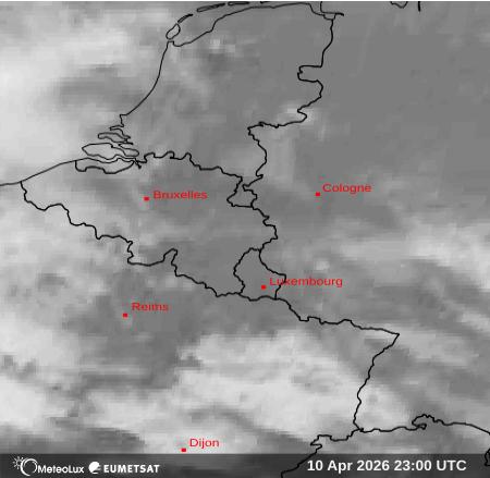 Wiedergabe von Satellitenbildern im Infrarotbereich