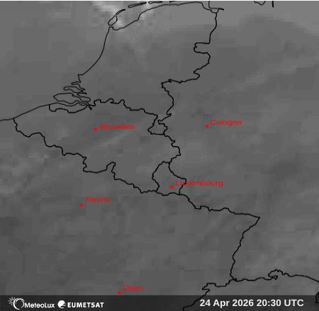 Wiedergabe von Satellitenbildern im Infrarotbereich