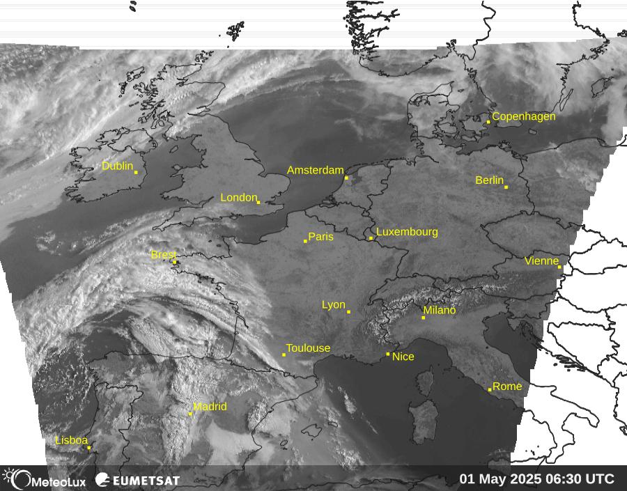 Wiedergabe von visuellen Satellitenbildern