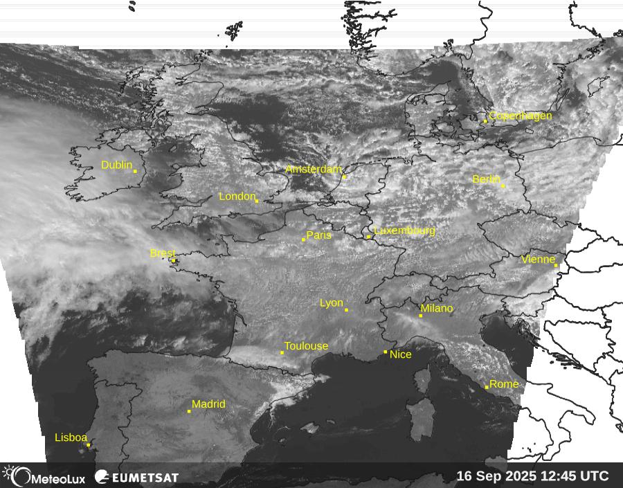 Wiedergabe von visuellen Satellitenbildern