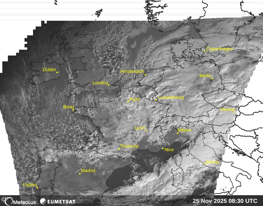 Wiedergabe von visuellen Satellitenbildern