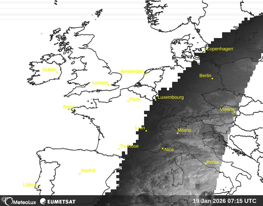 Wiedergabe von visuellen Satellitenbildern