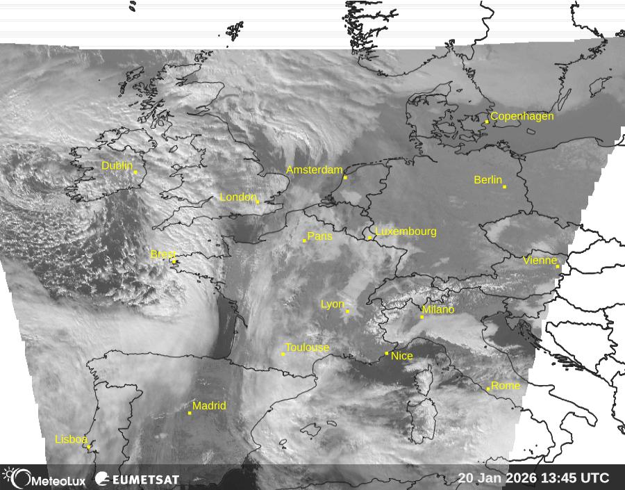 Wiedergabe von visuellen Satellitenbildern