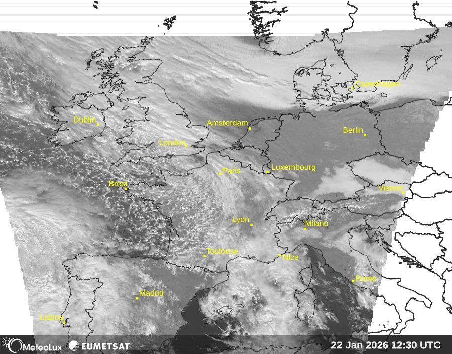Wiedergabe von visuellen Satellitenbildern