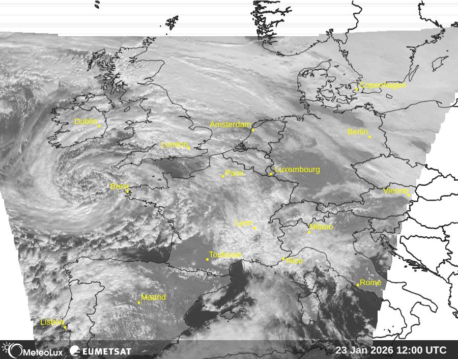 Wiedergabe von visuellen Satellitenbildern
