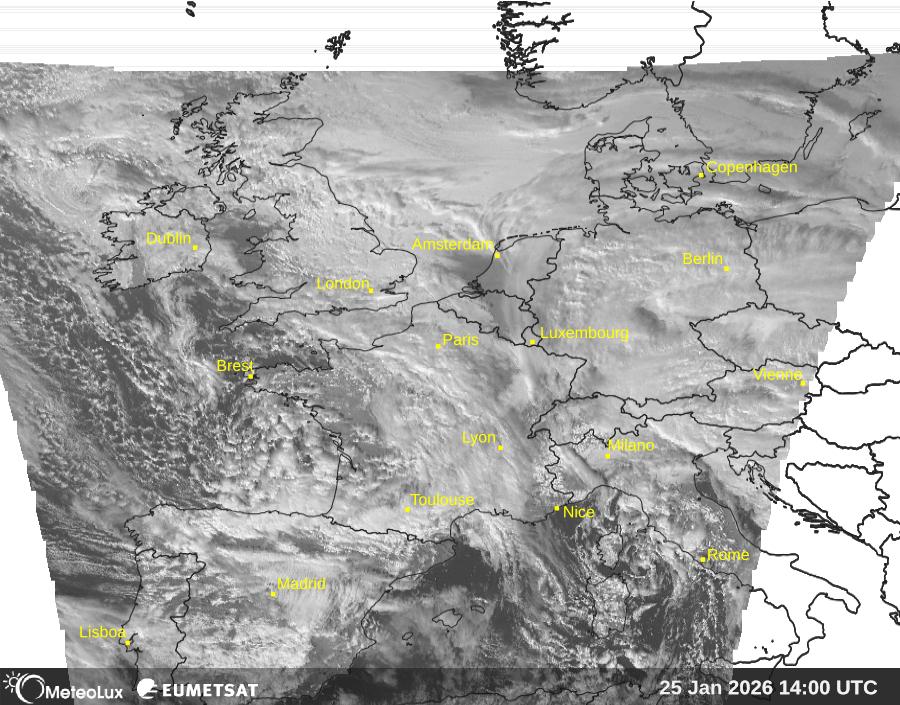 Wiedergabe von visuellen Satellitenbildern