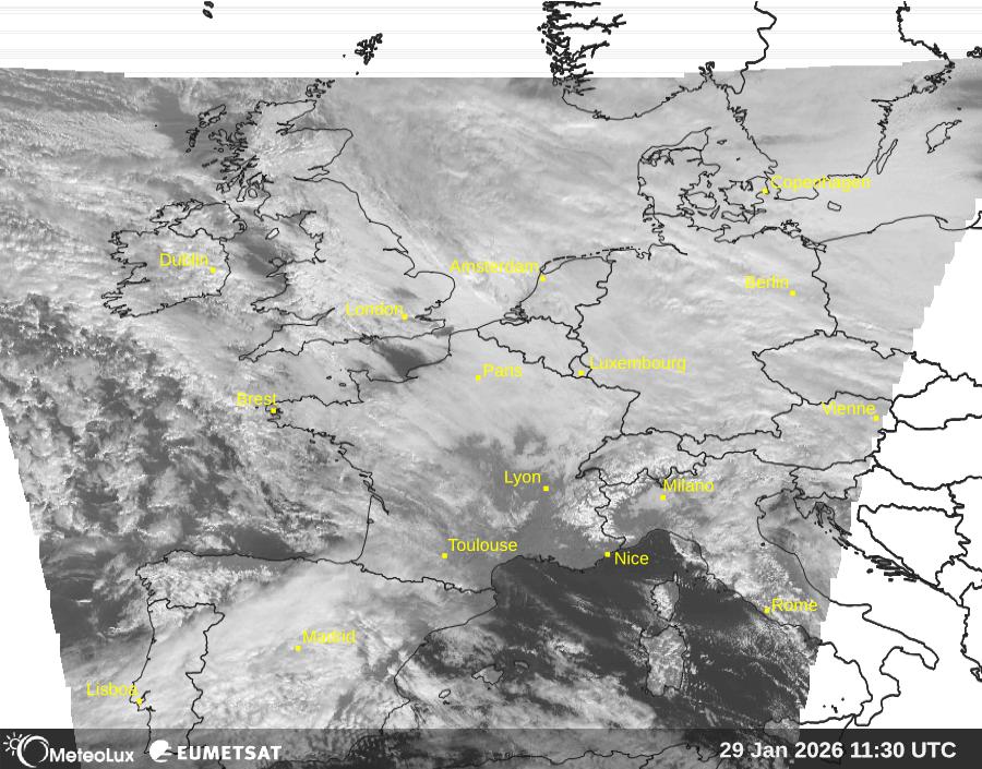 Wiedergabe von visuellen Satellitenbildern