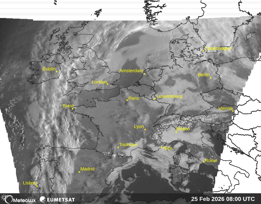Wiedergabe von visuellen Satellitenbildern