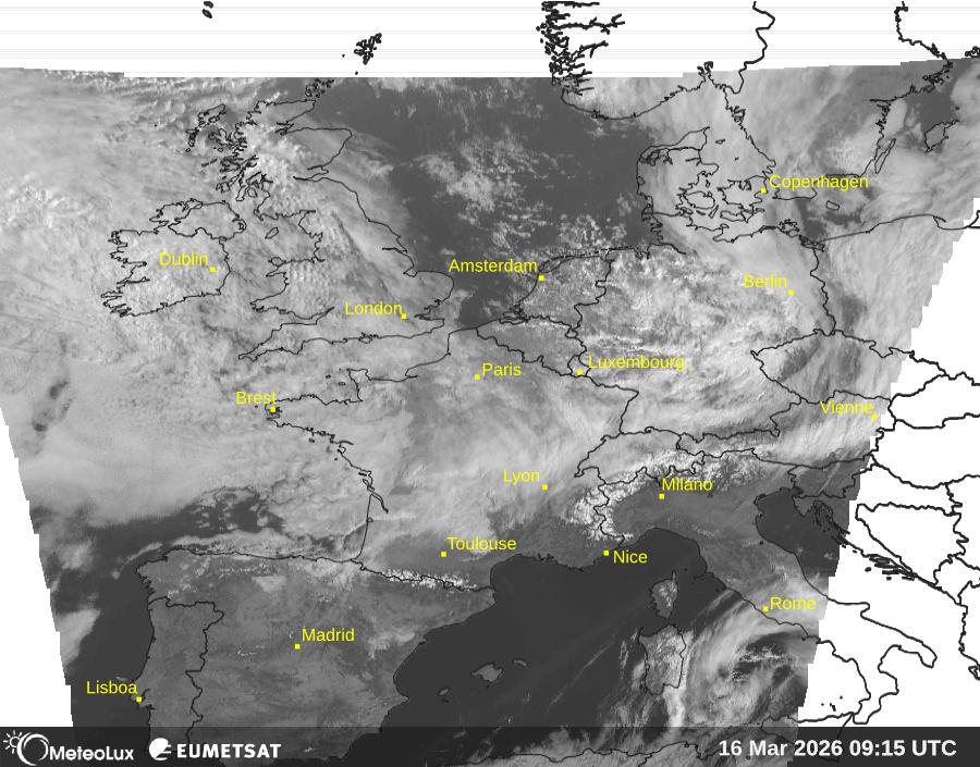 Wiedergabe von visuellen Satellitenbildern