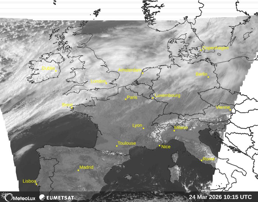 Wiedergabe von visuellen Satellitenbildern