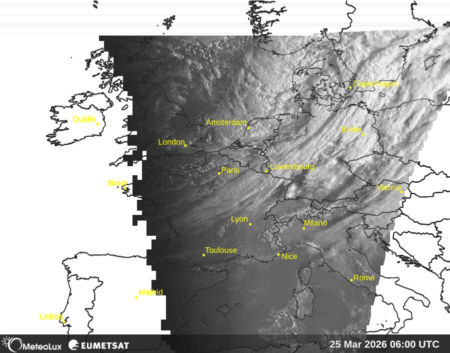 Wiedergabe von visuellen Satellitenbildern