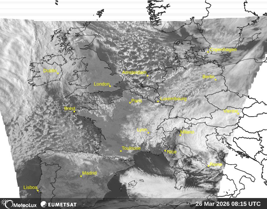 Wiedergabe von visuellen Satellitenbildern