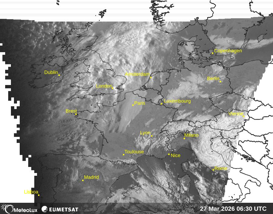 Wiedergabe von visuellen Satellitenbildern