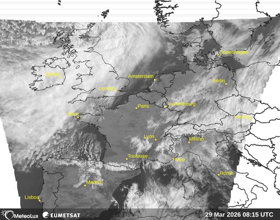 Wiedergabe von visuellen Satellitenbildern