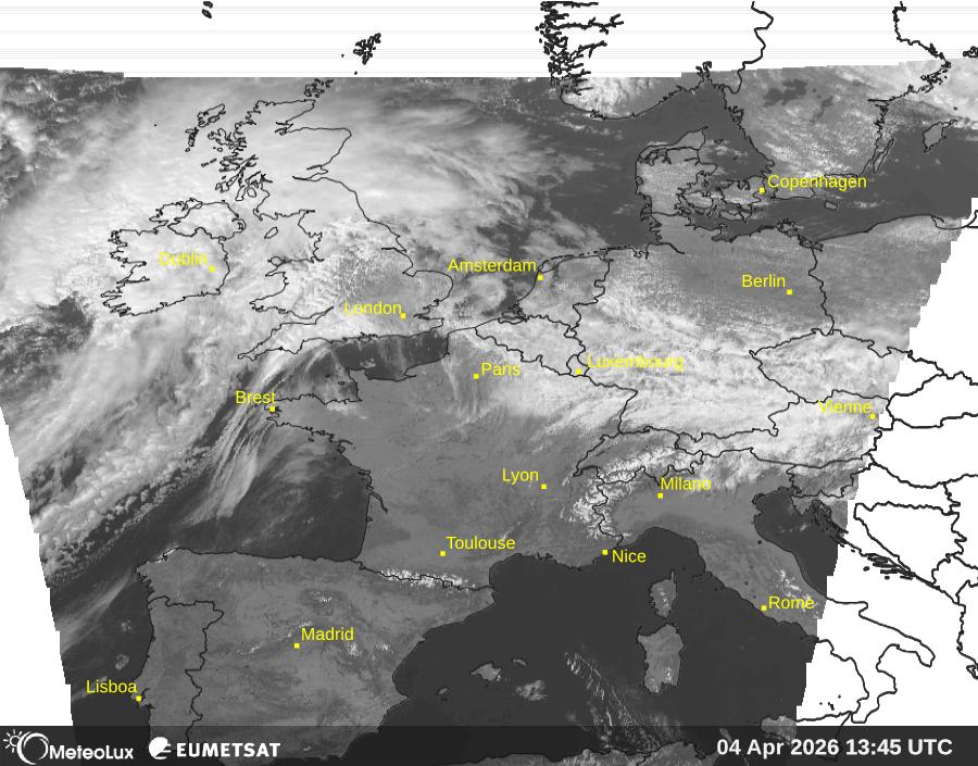 Wiedergabe von visuellen Satellitenbildern