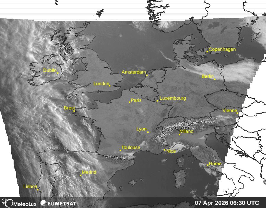 Wiedergabe von visuellen Satellitenbildern