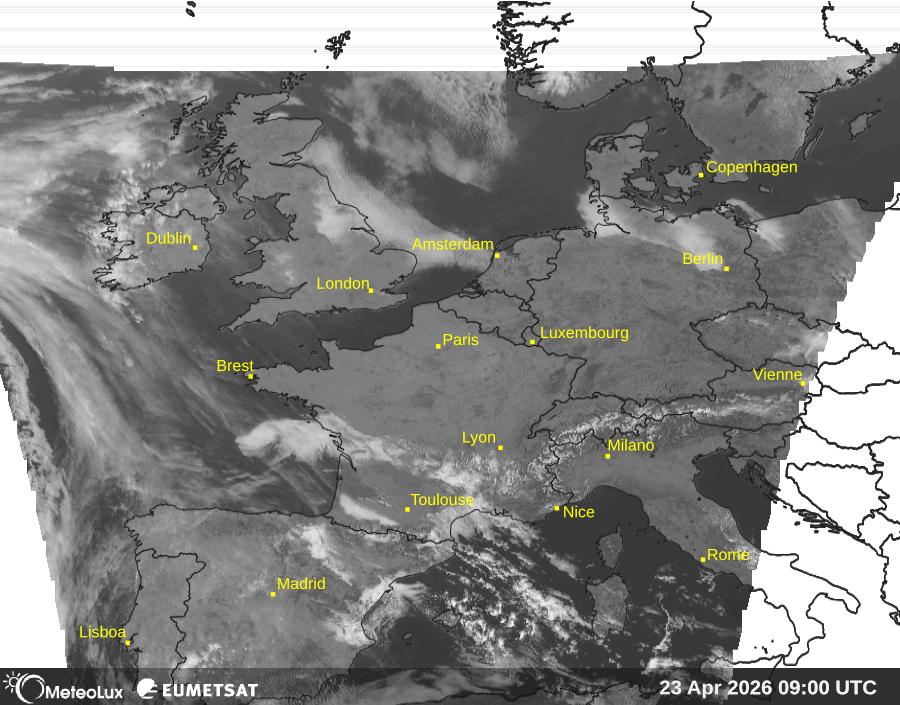 Wiedergabe von visuellen Satellitenbildern