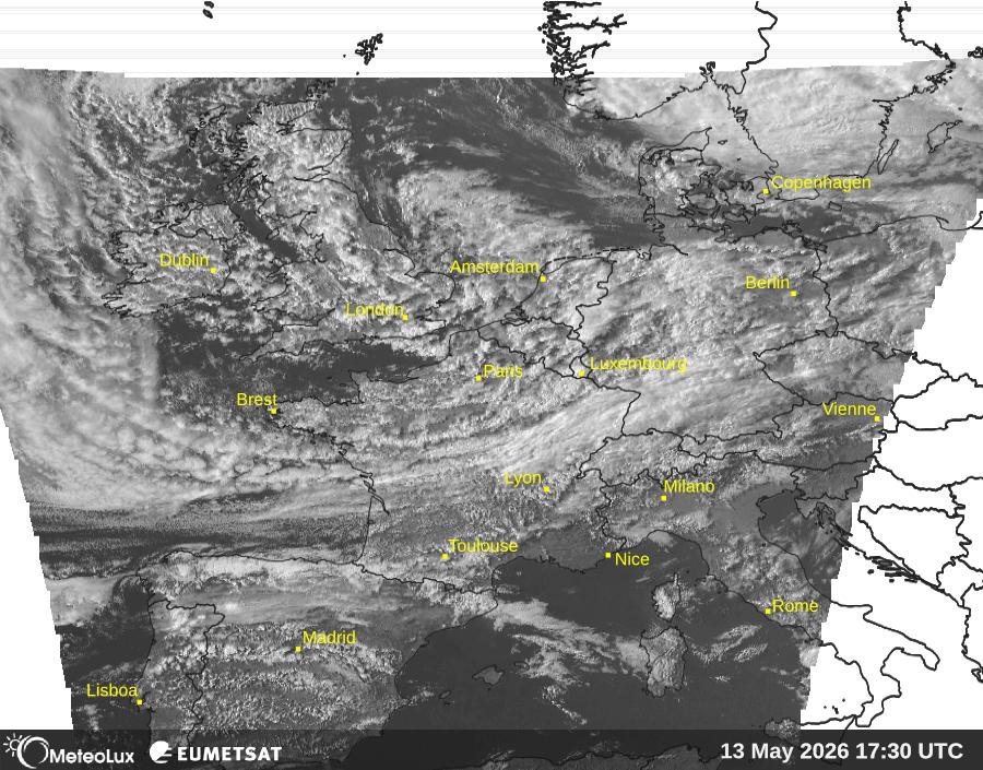 Wiedergabe von visuellen Satellitenbildern