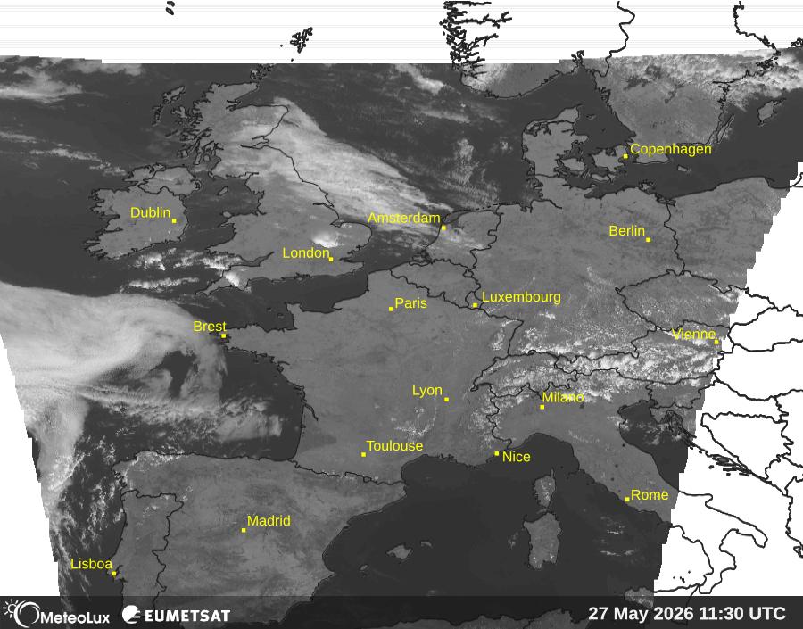 Wiedergabe von visuellen Satellitenbildern