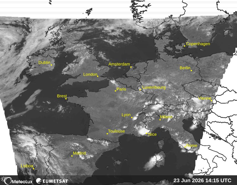 Wiedergabe von visuellen Satellitenbildern