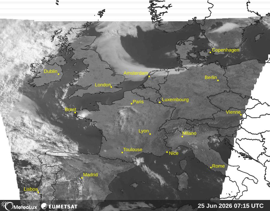 Wiedergabe von visuellen Satellitenbildern