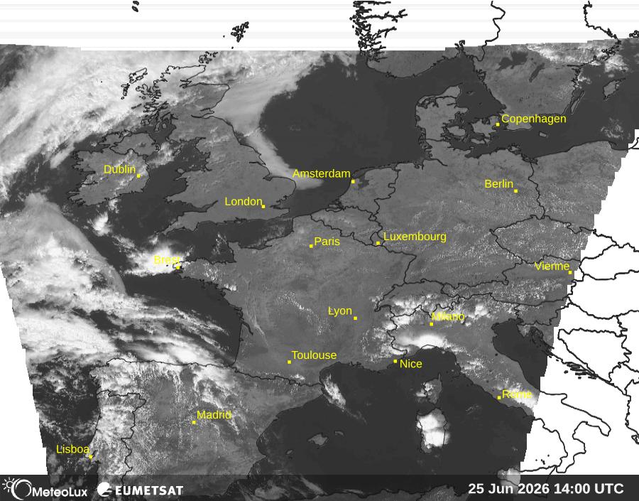 Wiedergabe von visuellen Satellitenbildern