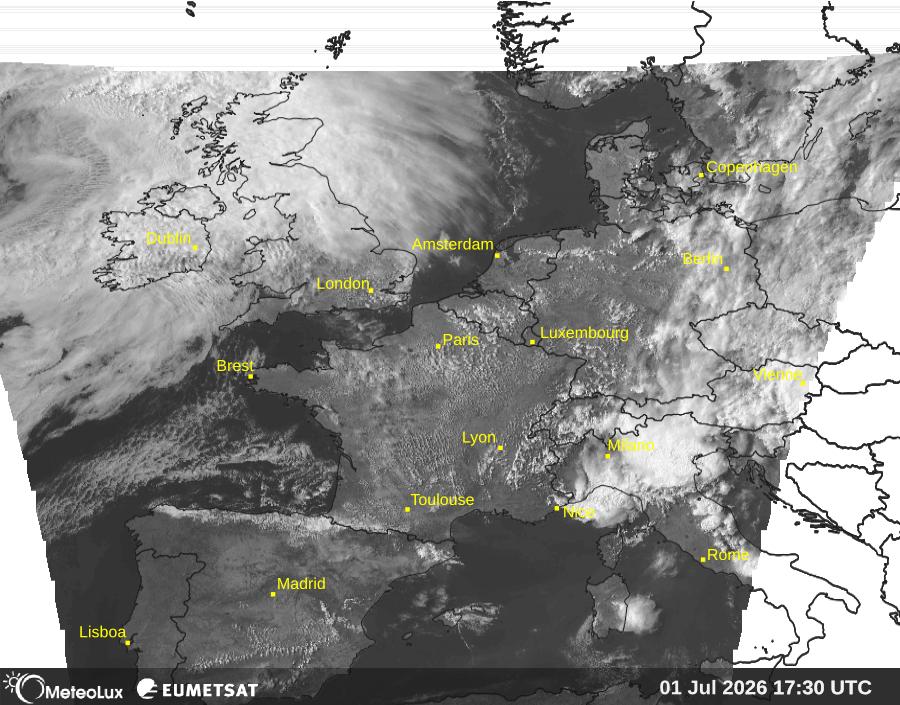 Wiedergabe von visuellen Satellitenbildern