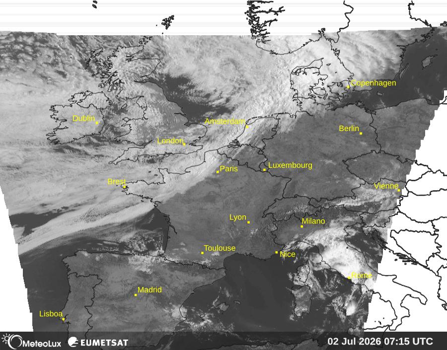 Wiedergabe von visuellen Satellitenbildern