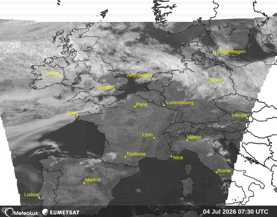 Wiedergabe von visuellen Satellitenbildern