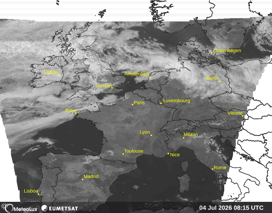 Wiedergabe von visuellen Satellitenbildern