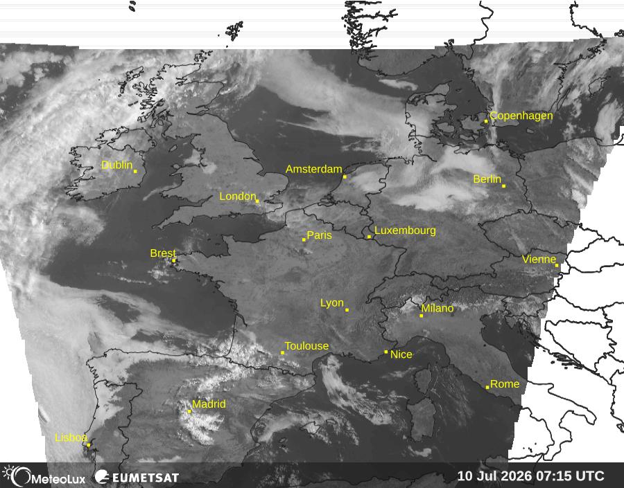 Wiedergabe von visuellen Satellitenbildern