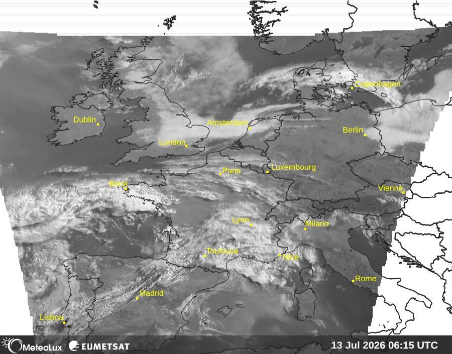 Wiedergabe von visuellen Satellitenbildern