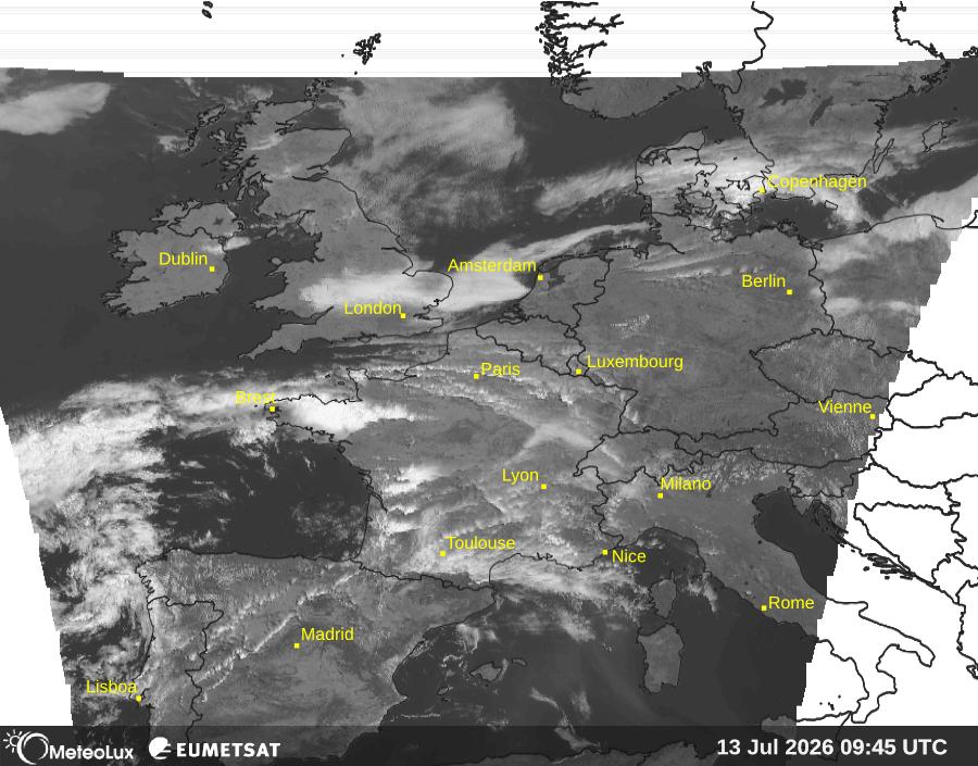 Wiedergabe von visuellen Satellitenbildern