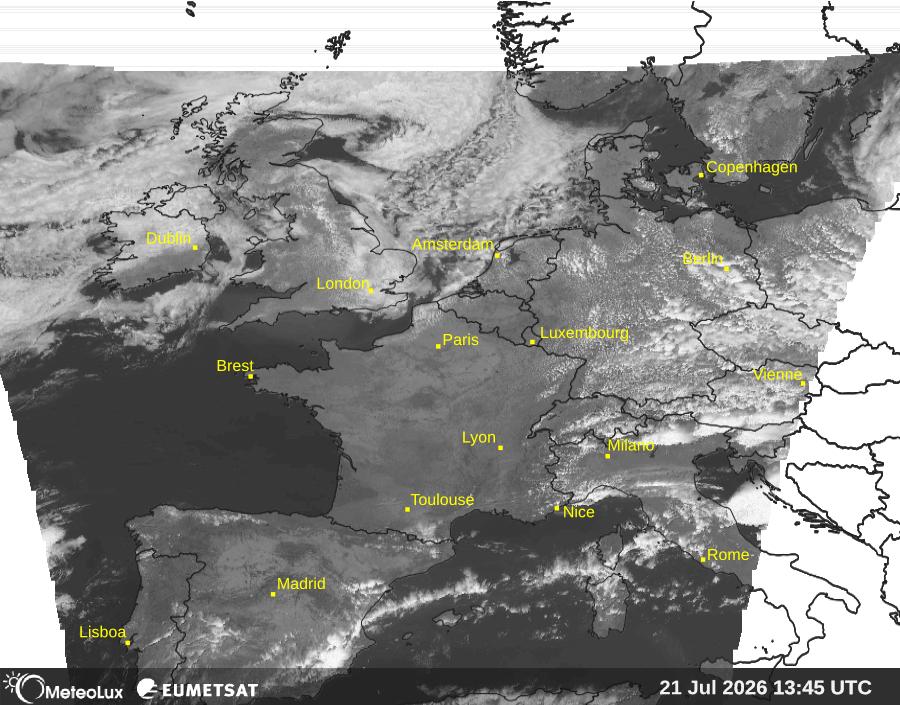 Wiedergabe von visuellen Satellitenbildern