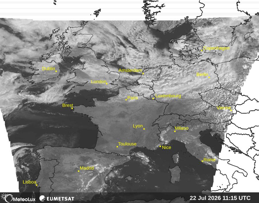 Wiedergabe von visuellen Satellitenbildern