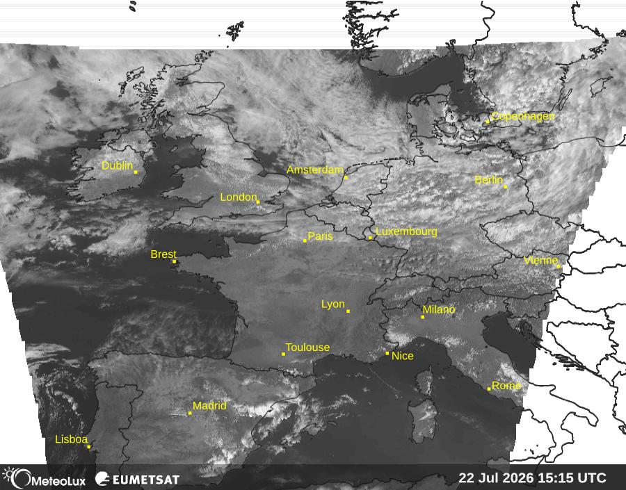 Wiedergabe von visuellen Satellitenbildern