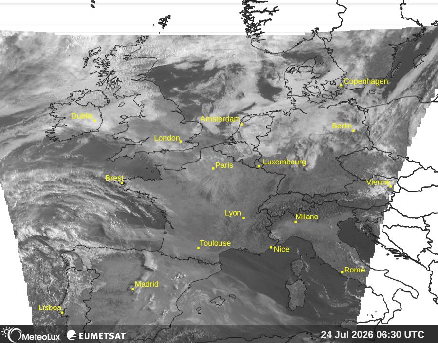 Wiedergabe von visuellen Satellitenbildern