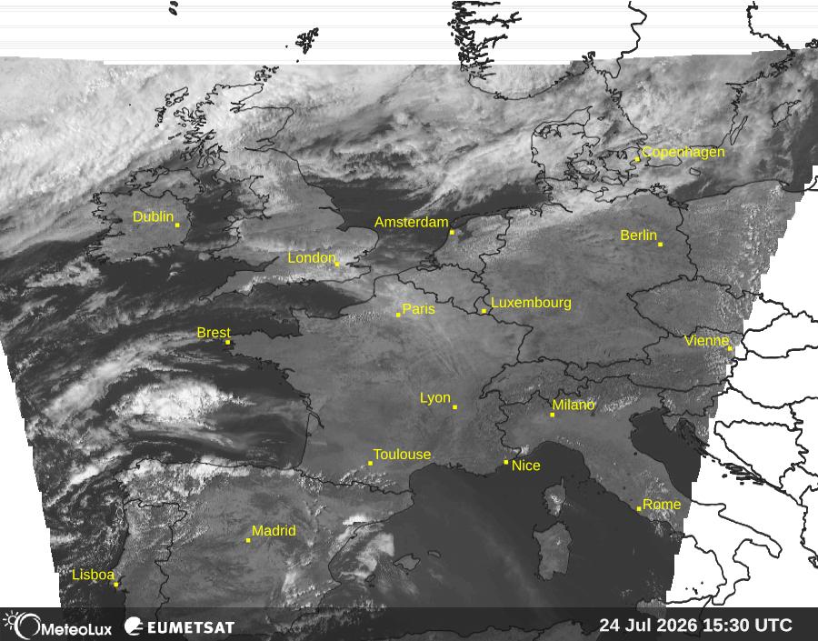 Wiedergabe von visuellen Satellitenbildern