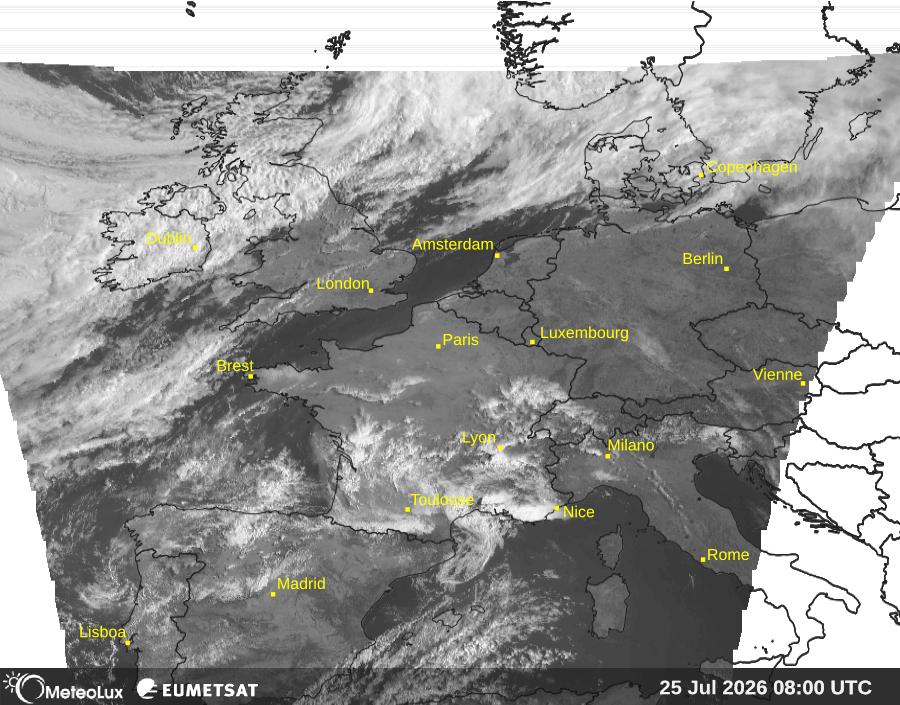 Wiedergabe von visuellen Satellitenbildern